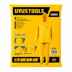 UYUSTOOLS GBI403 PVC Rain Coat Set-Yellow XL