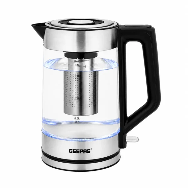 Geepas GK38049N Electric Glass Kettle 1.8L