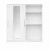 2-Door Sliding Wardrobe with Mirror