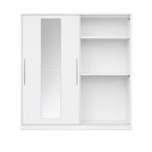 2-Door Sliding Wardrobe with Mirror