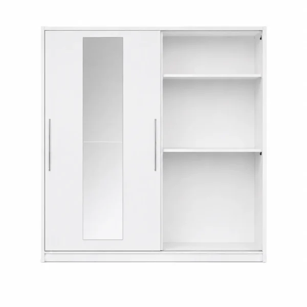 2-Door Sliding Wardrobe with Mirror