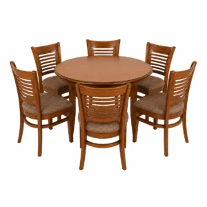 7-Piece Round Wooden Dining Set 7-Piece Round Wooden Dining Set