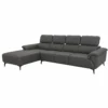 Grey L-Shaped Sectional Sofa with Chaise