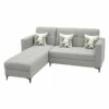 Light Grey L-Shaped Sectional Sofa