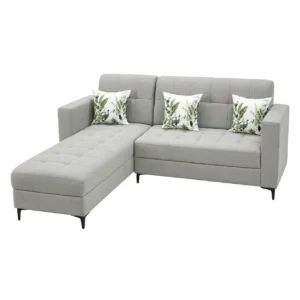 Light Grey L-Shaped Sectional Sofa