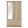 2-Door Wardrobe with Mirror and 2 Drawers 2-Door Wardrobe with Mirror and 2 Drawers
