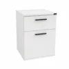 White Night Stand with Drawer