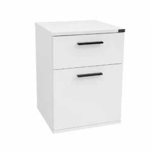 White Night Stand with Drawer