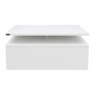 White Night Stand with Drawer