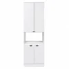 Kitchen Storage Cabinet with Open Shelf