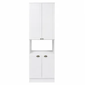 Kitchen Storage Cabinet with Open Shelf