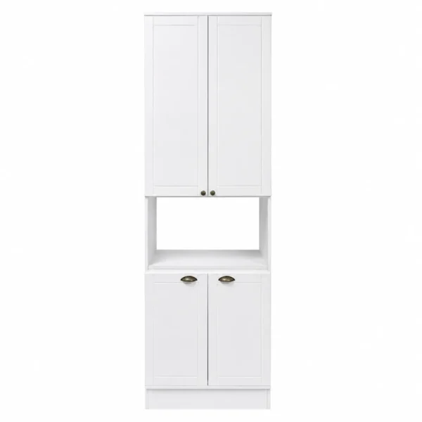 Kitchen Storage Cabinet with Open Shelf