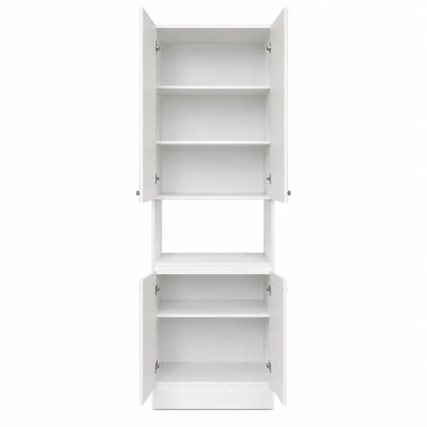 Kitchen Storage Cabinet with Open Shelf details