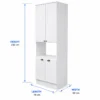 Kitchen Storage Cabinet with Open Shelf size