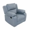 Recliner Sofa – Plush Fabric Reclining Chair side view