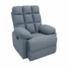 Fabric Recliner Sofa - Plush Cushioned Recliner side view
