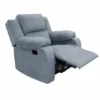 Recliner Sofa – Plush Fabric Reclining Chair open
