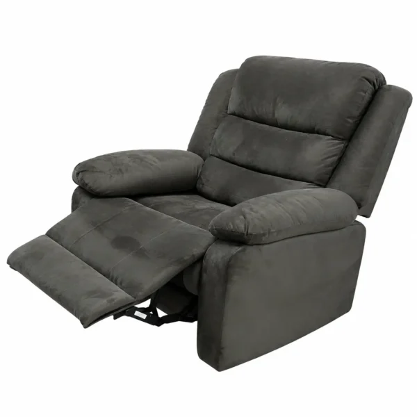 Dark Gray Recliner Chair open